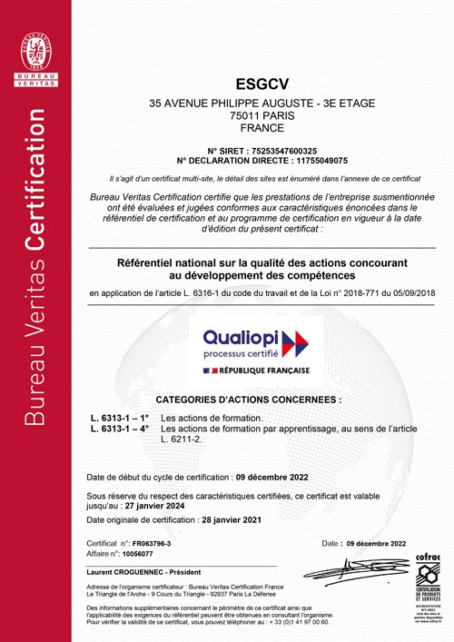 Certification qualiopi - Elije Certification qualiopi - Elije