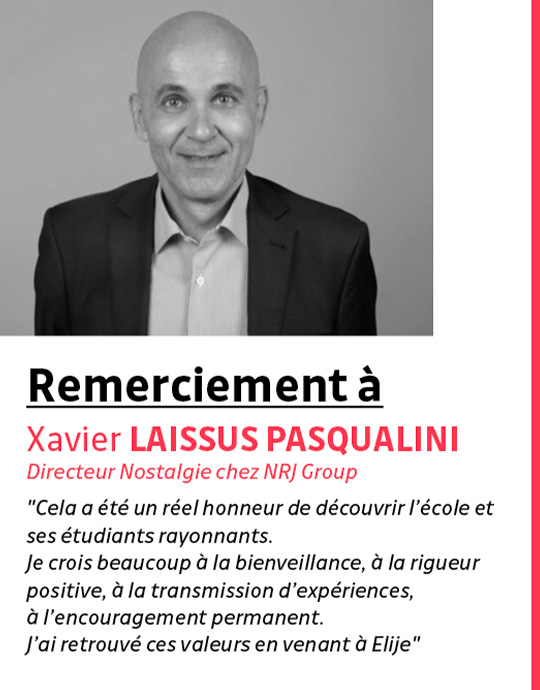  Xavier LAISSUS PASQUALINI, Directeur Nostalgie chez NRJ Group