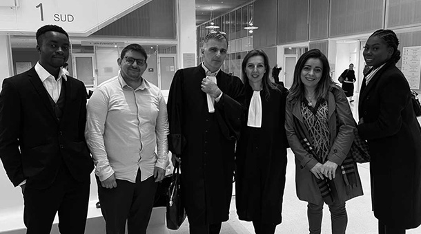Visite au tribunal de Paris Visite au tribunal de Paris
